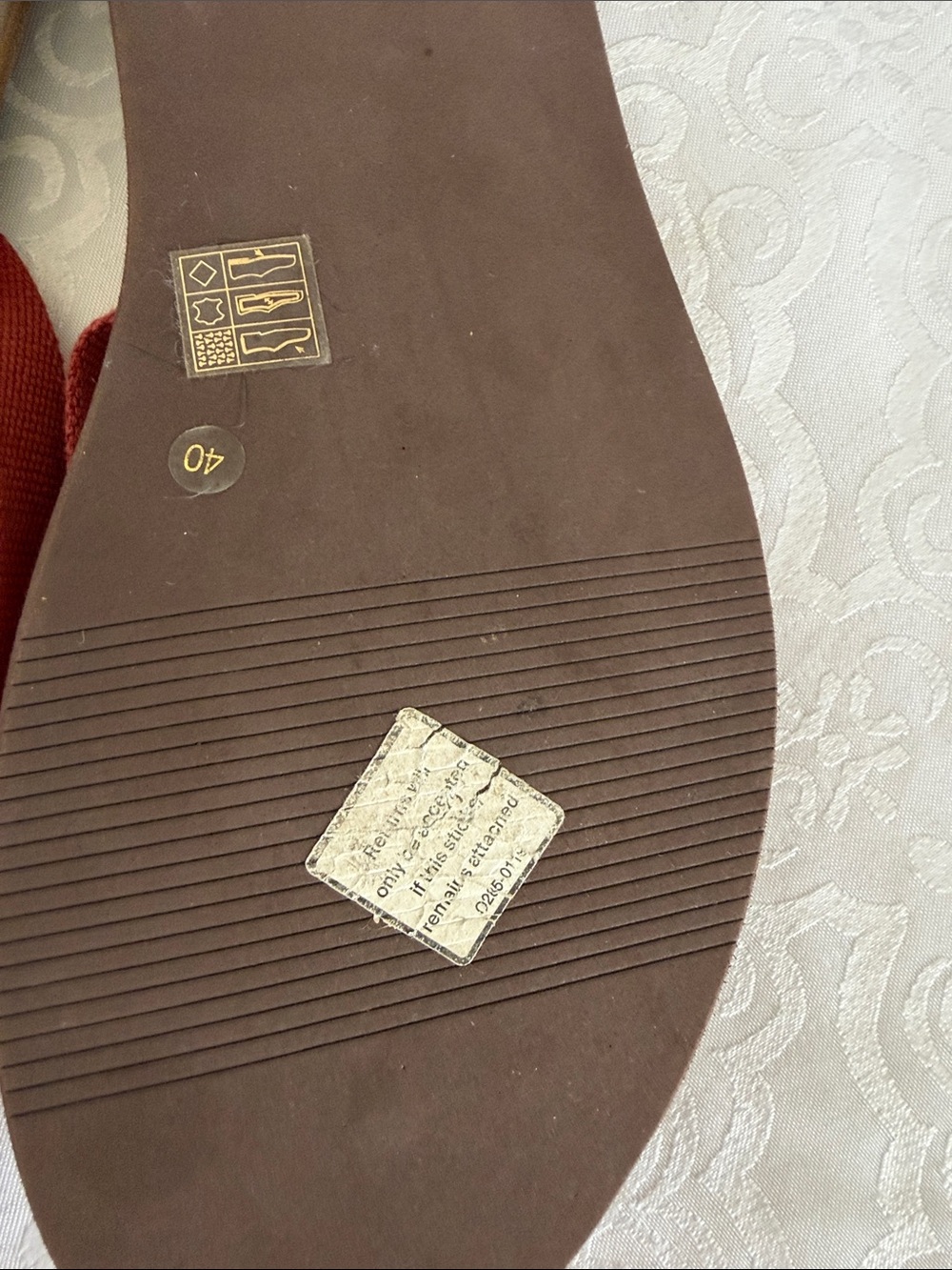 Brunello Cucinelli Brown Sandals with Red Straps - Picture 8 of 16